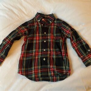Crewcuts Tartan Plaid Button Down Shirt Toddler Boy
